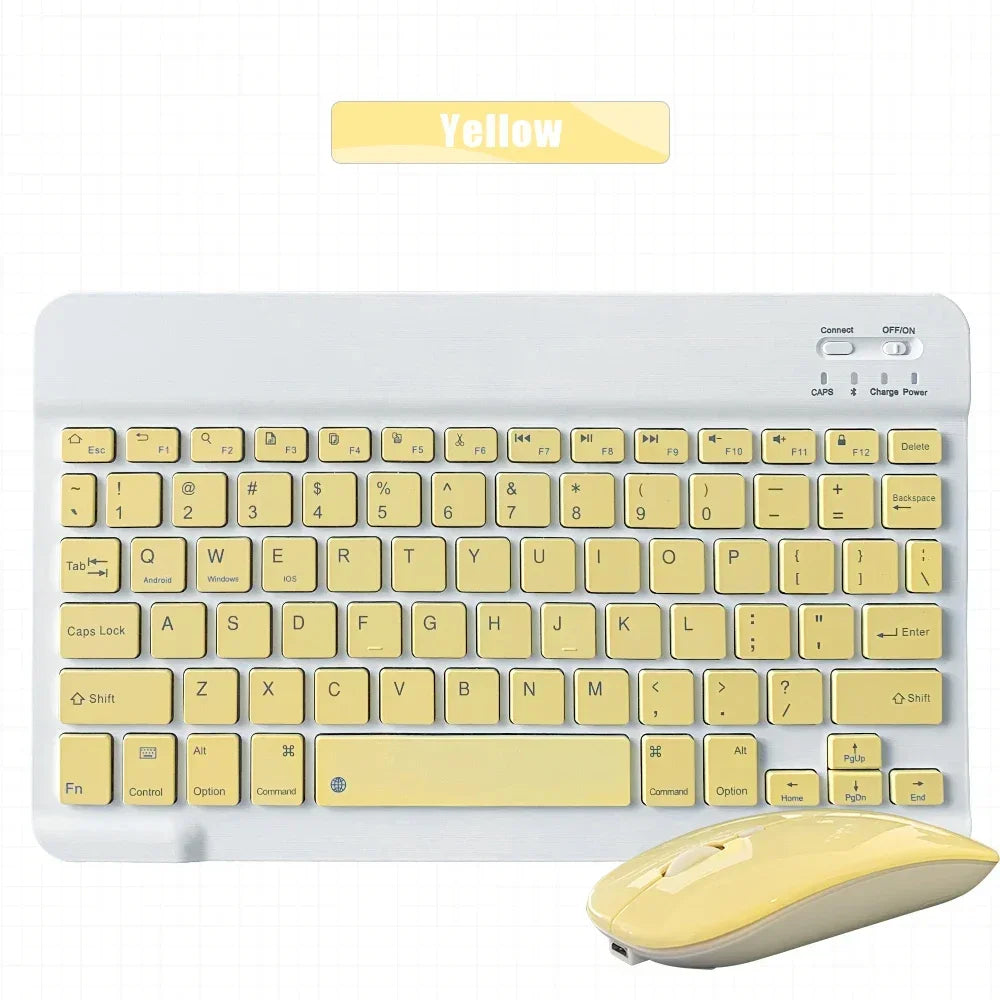 Tablet Wireless 10inch Keyboard For iOS Android Windows For iPad Huawei Samsung Teclado Bluetooth-compatible Keyboard and Mouse
