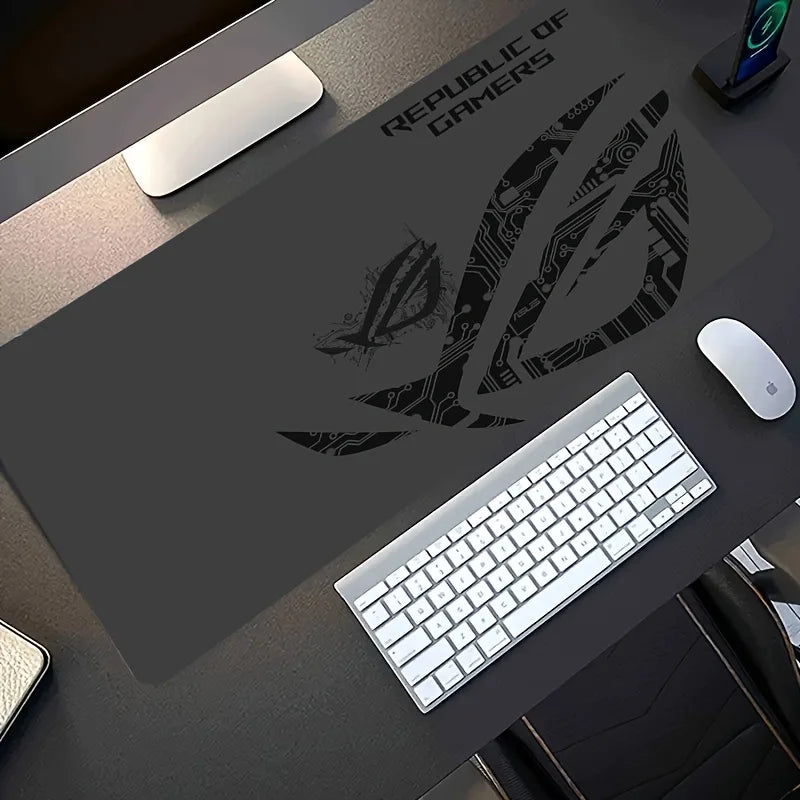 1pc Large Gaming Mouse Pad ROG Circuit Board Design Anti-Slip Rubber Base Extended Desk Mat for Office Gaming Setup PC Accessory