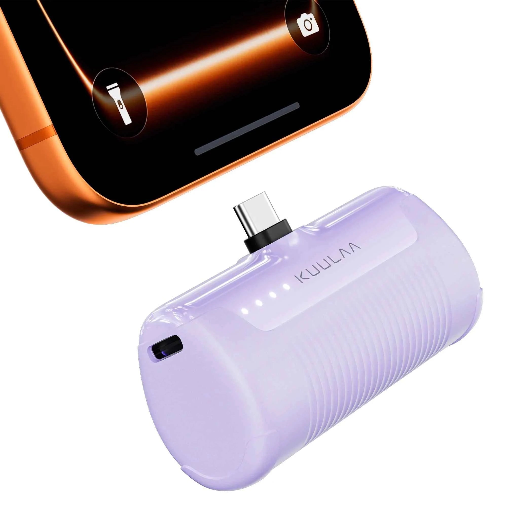 KUULAA Mini Power Bank 4500mAh PowerBank Portable Charger For iPhone 15 14 13 12 Pro Max Externe Batterie For Samsung/Xiaomi