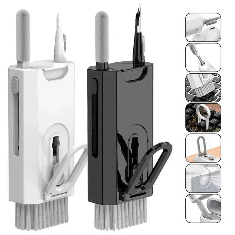 8 In 1 Cleaning Kit Keyboard Cleaner For AirPods Camera Phone Cleaning Tool Keycap Puller Set Screen Brush Earphone Cleaning Pen