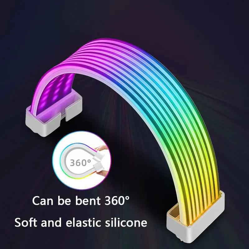 UPSIREN Bendable ARGB Light Board,Suitable For Graphics Card 24pin/8pin/2x8pin/12VHPWR/Motherboard Decorative light strip