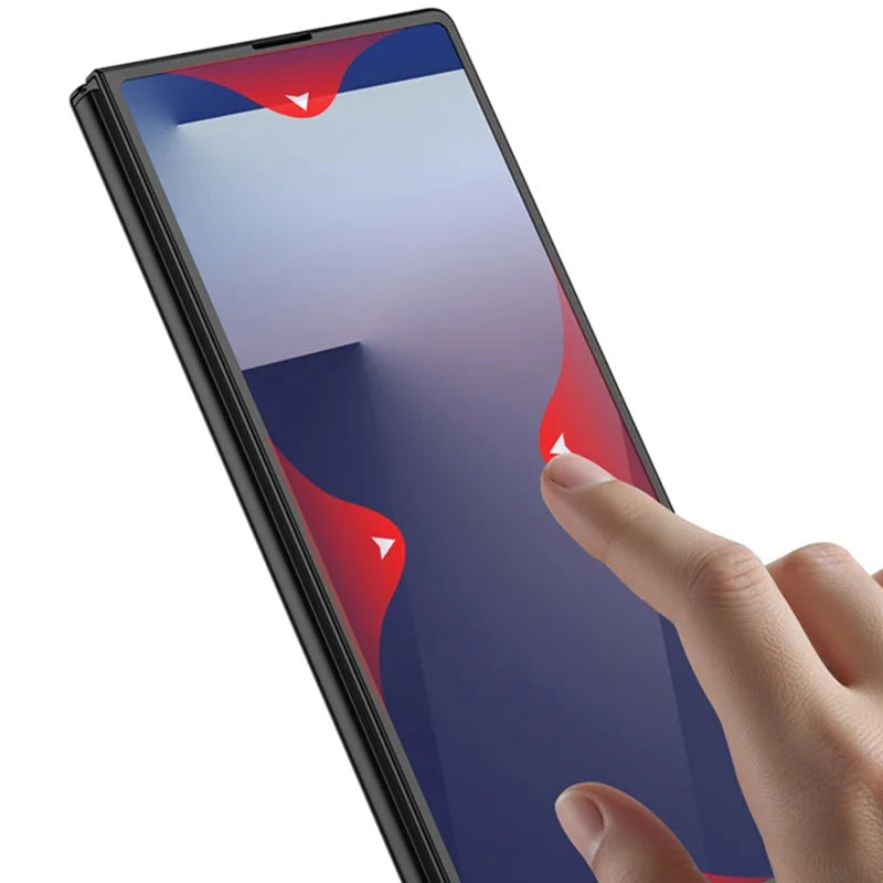 Luxury Fashionable Ultra-thin Phone Case For Samsung Galaxy Z Fold 7 6 5G With Screen Glass Protect Film Matte Protector Cover