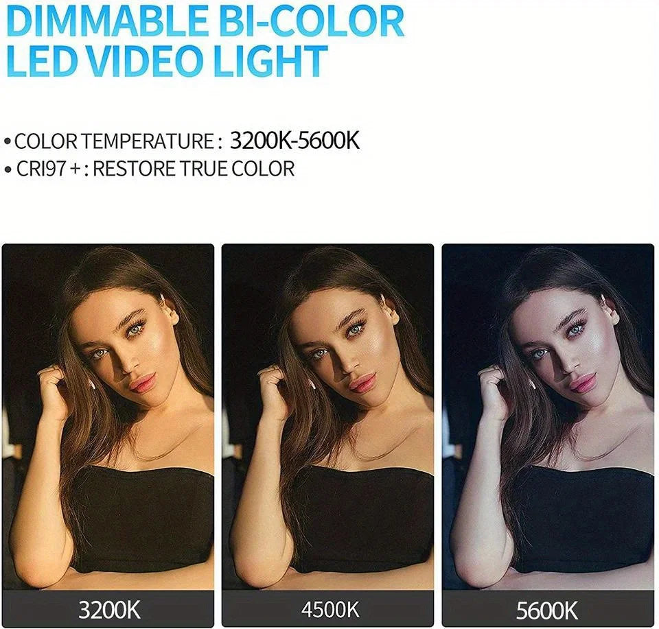 LED Photo Studio Light Video Studio Light With Dimmable for Game Live Video Lighting Portable Video Recording Photography Lamp