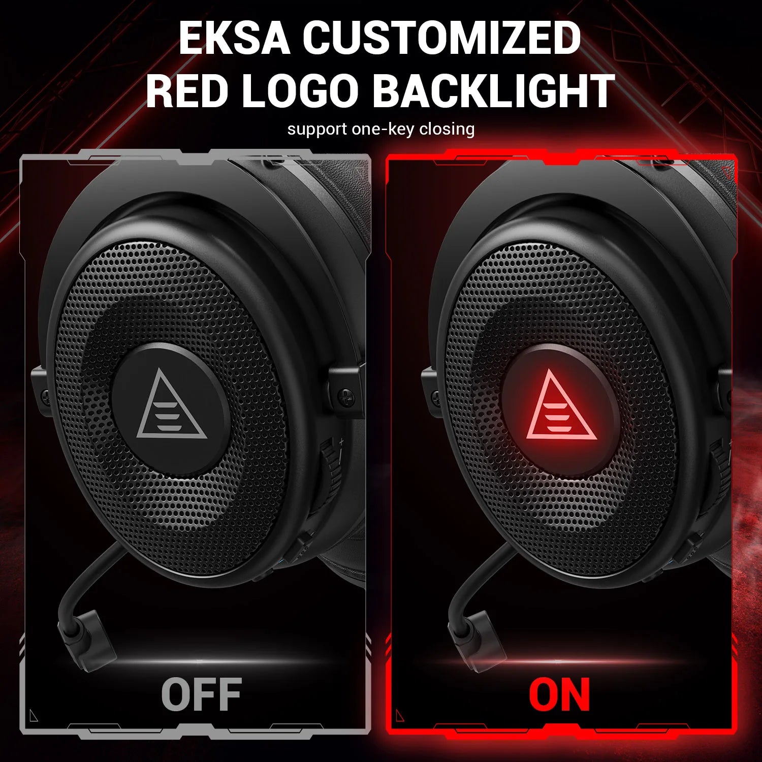 EKSA E900 BT 2.4GHz Wireless Bluetooth Headphones 7.1 USB/Type C Wired Gaming Headset Gamer with ENC Mic For PC/PS4/PS5/Xbox,50H