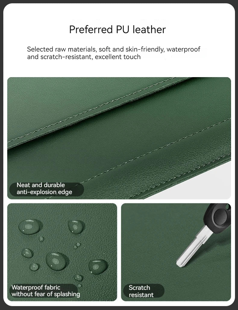 PU Leather Multi-functional Laptop Sleeve Bag Notebook Case for Macbook Air Pro 11 13 14 15 16 Pro Cover Accessories