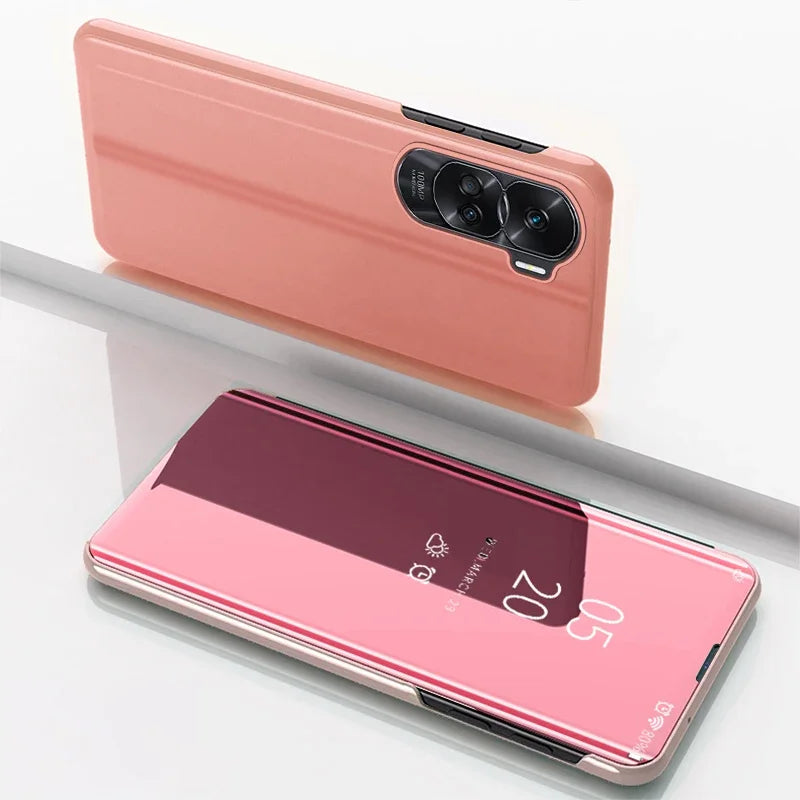Mirror Flip Case for Samsung Galaxy S25 S24 Ultra S23 FE S22 S20 S21 Plus Back Cover for Galaxy S10 Plus S10e 5G Case