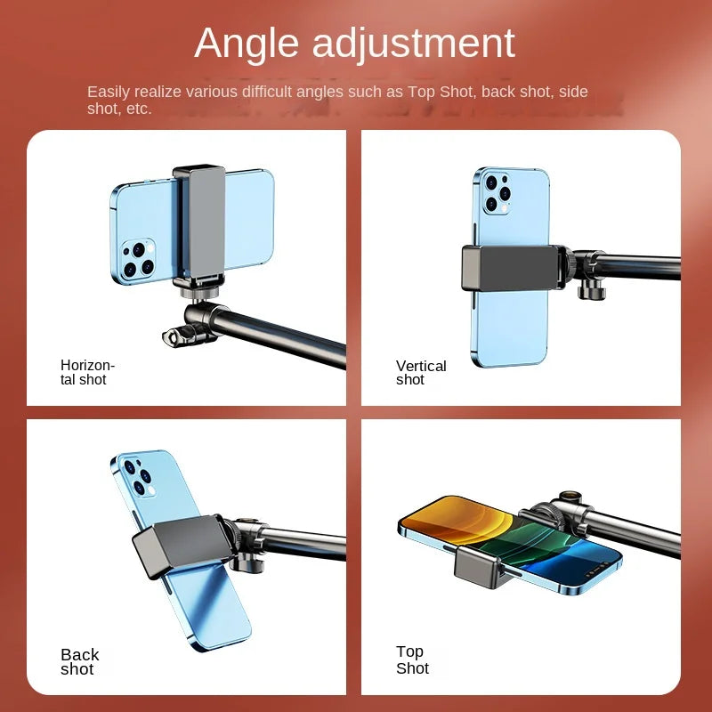 Smartphone Mobile Stand For Cell Phone Holder With LED Ring Light Grip And Beauty Enhancements For Professional Live Streaming