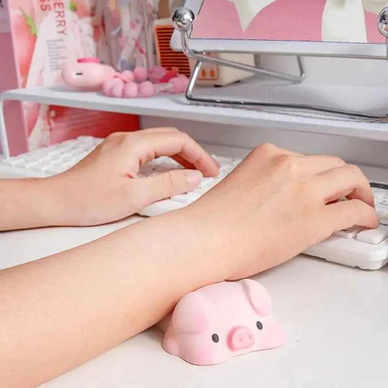 Cute Mouse Pad Keyboard Mouse Wrist Rest Support Girl Soft Computer Laptop Desk Mat Typing Protection Wrist Ergonomics Kawaii