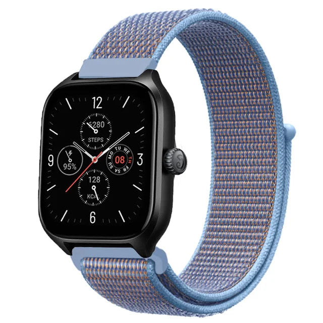 Nylon Loop Band For Amazfit GTS 4/3/3pro/2e/GTS 2 Mini/GTR 4 47mm/GTR 2/Stratos 2 3 Strap For Amazfit Bip 3 Pro Correa