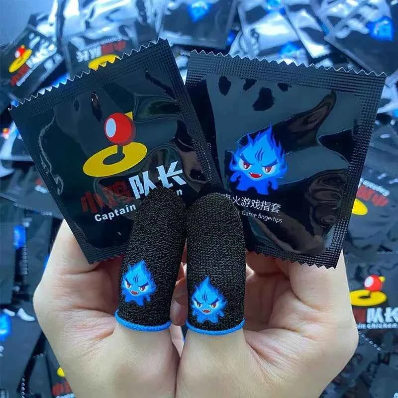 Breathable Touch Screen Finger Sleeves 1Pair | Anti-Sweat Mobile Gaming Thumb Gloves for PUBG Free Fire COD