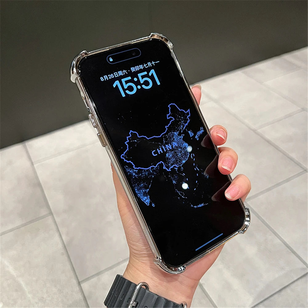 Luxury Plating Shockproof Magnetic Bracket For Magsafe Clear Case For iPhone 17 15 16 14 13 12 11Pro Max With Holder Stand Cover