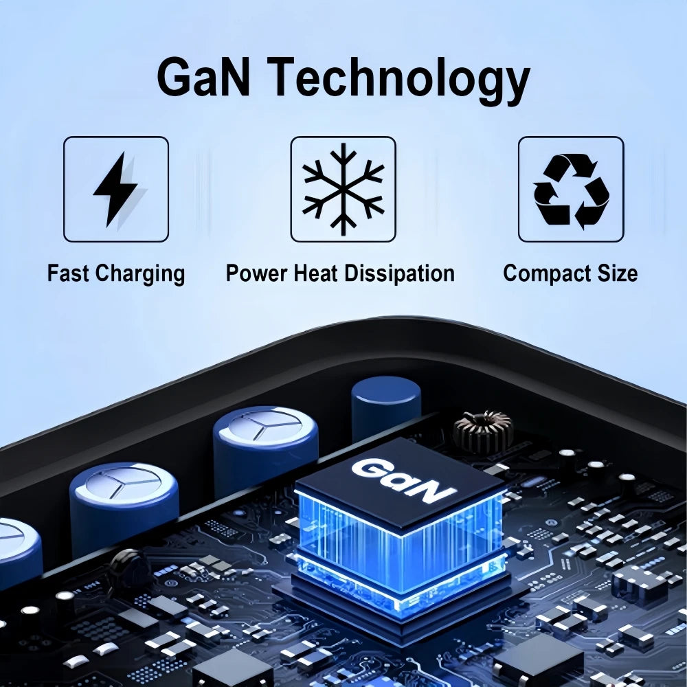Real 85W GaN Type C Charger USB QC3.0 For Laptop Ipad PPS PD 65W Fast Charge For Samsung Xiaomi iPhone 6-16 Pro Max mobile Phone