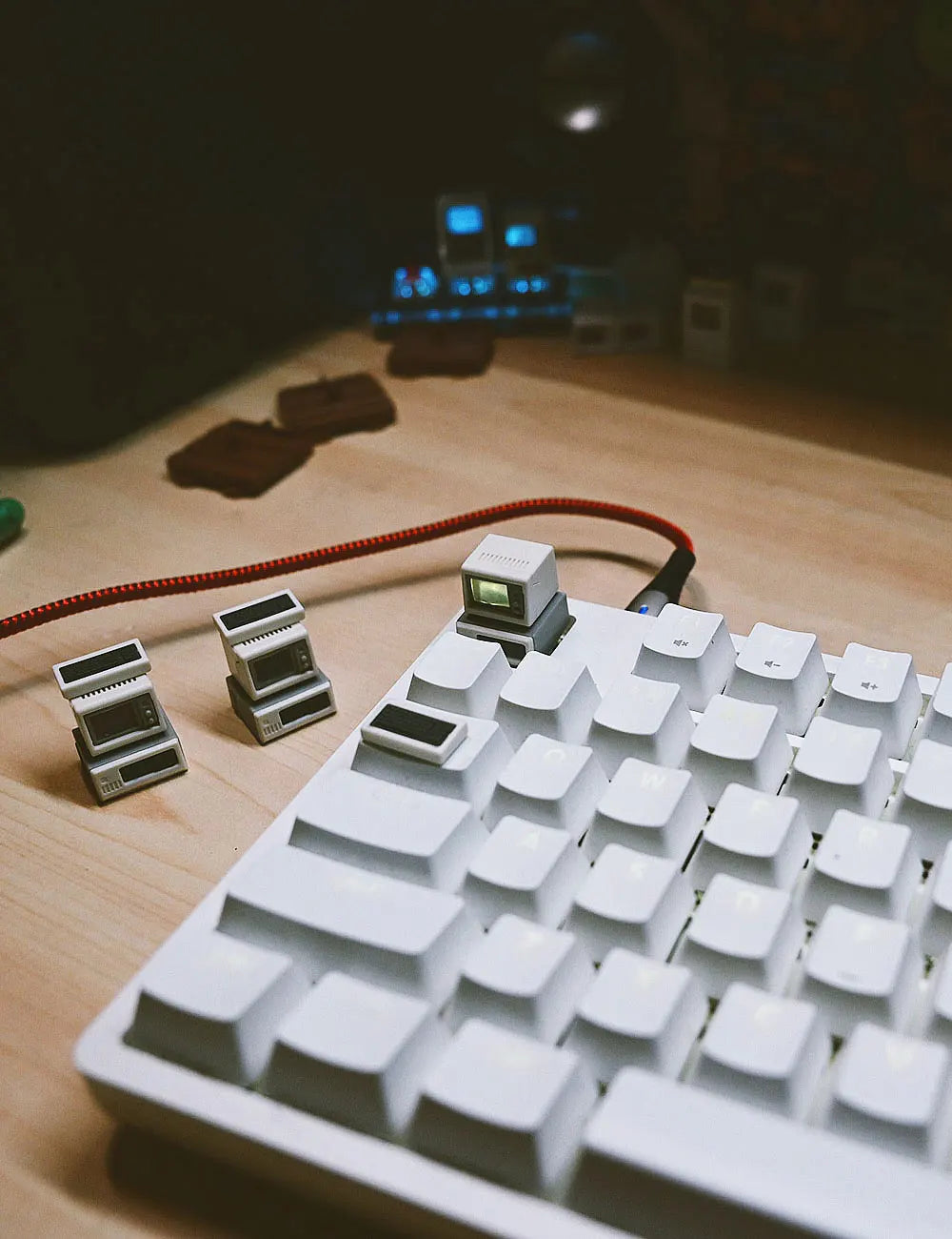 Retro PC Keycap IBM PC 5150 Serier K-02 Keycap Vintage Style Classic Retro Keycap  For Mechanical Keyboard Backlit Keycap ESC