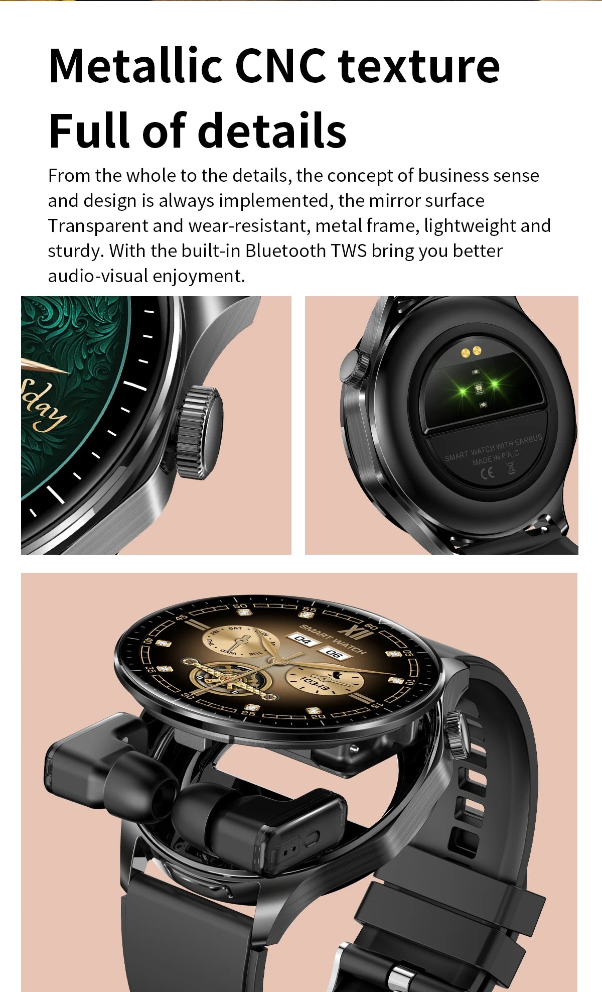 2026 new 2-In-1 TWS Headset Smart Watch 1.43
