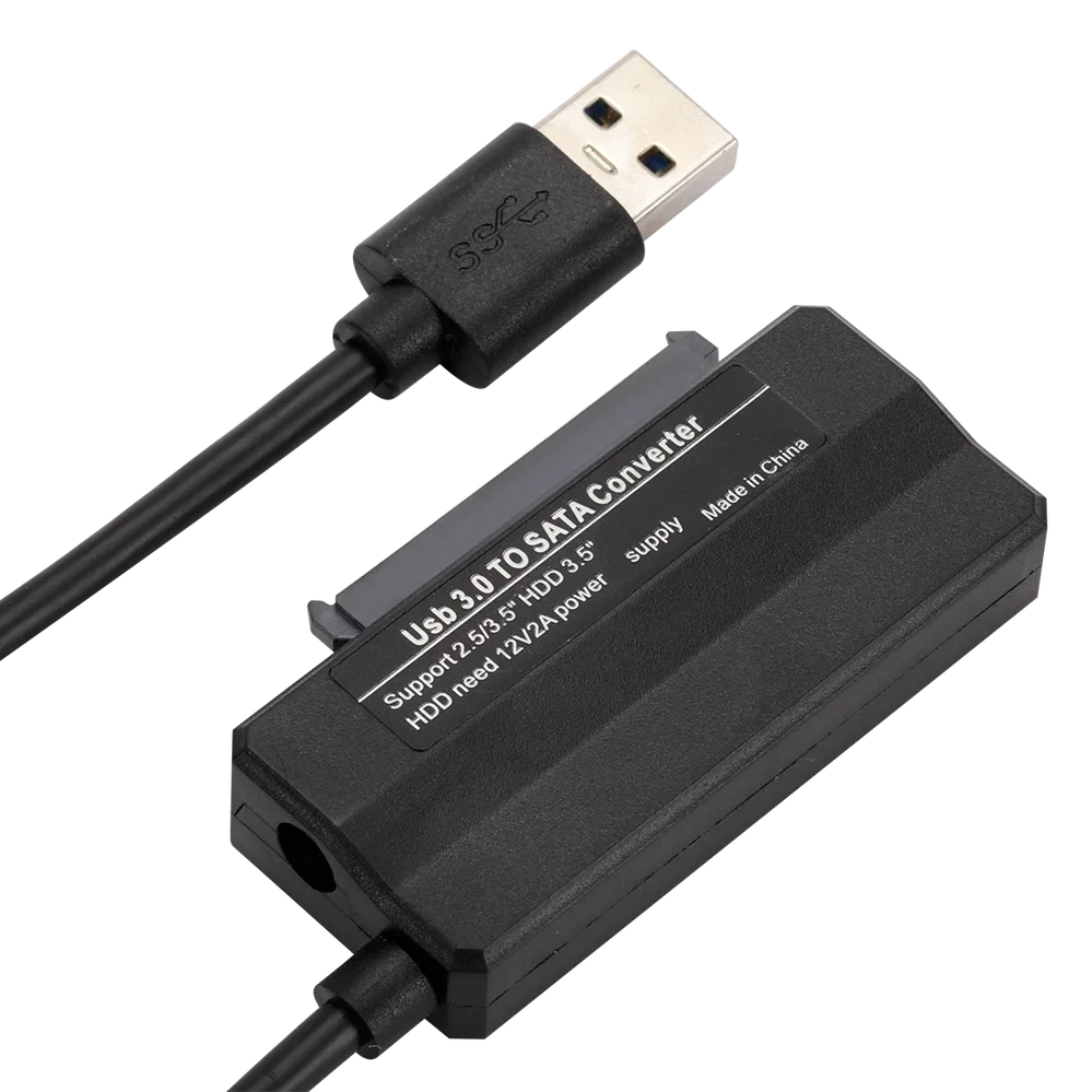 Sata to USB 3.0 Adapter Cable USB To SATA 3 Cable Support 22 Pin 2.5 3.5 Inch External HDD SSD Hard Disk Computer Connector Fit