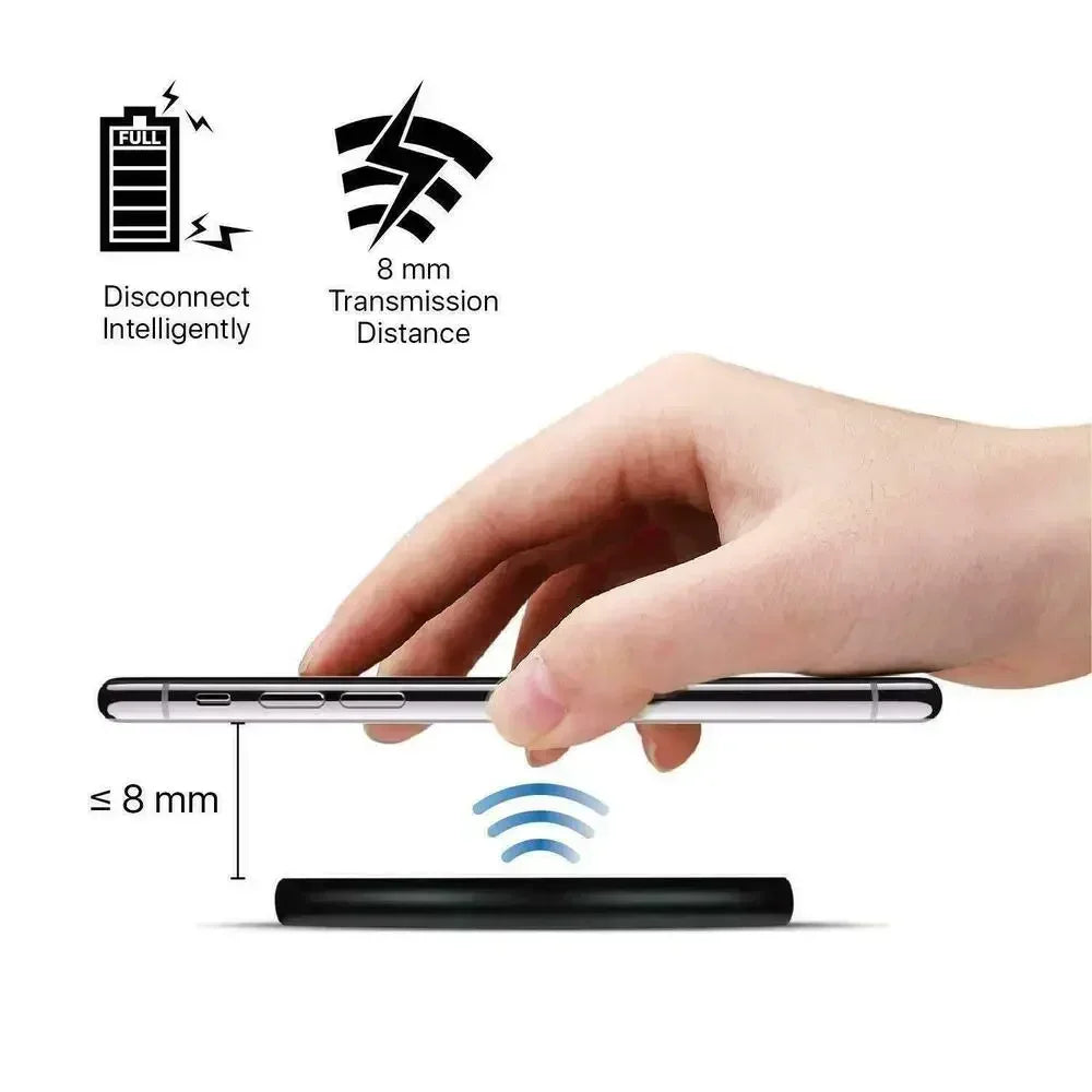 [Fast Wireless Charger]Wireless Charger,15W Fast Charging Pad|Quick Charge QC 3.0 for iPhone 17-12，XS,XR,Samsung-Magnetic Base