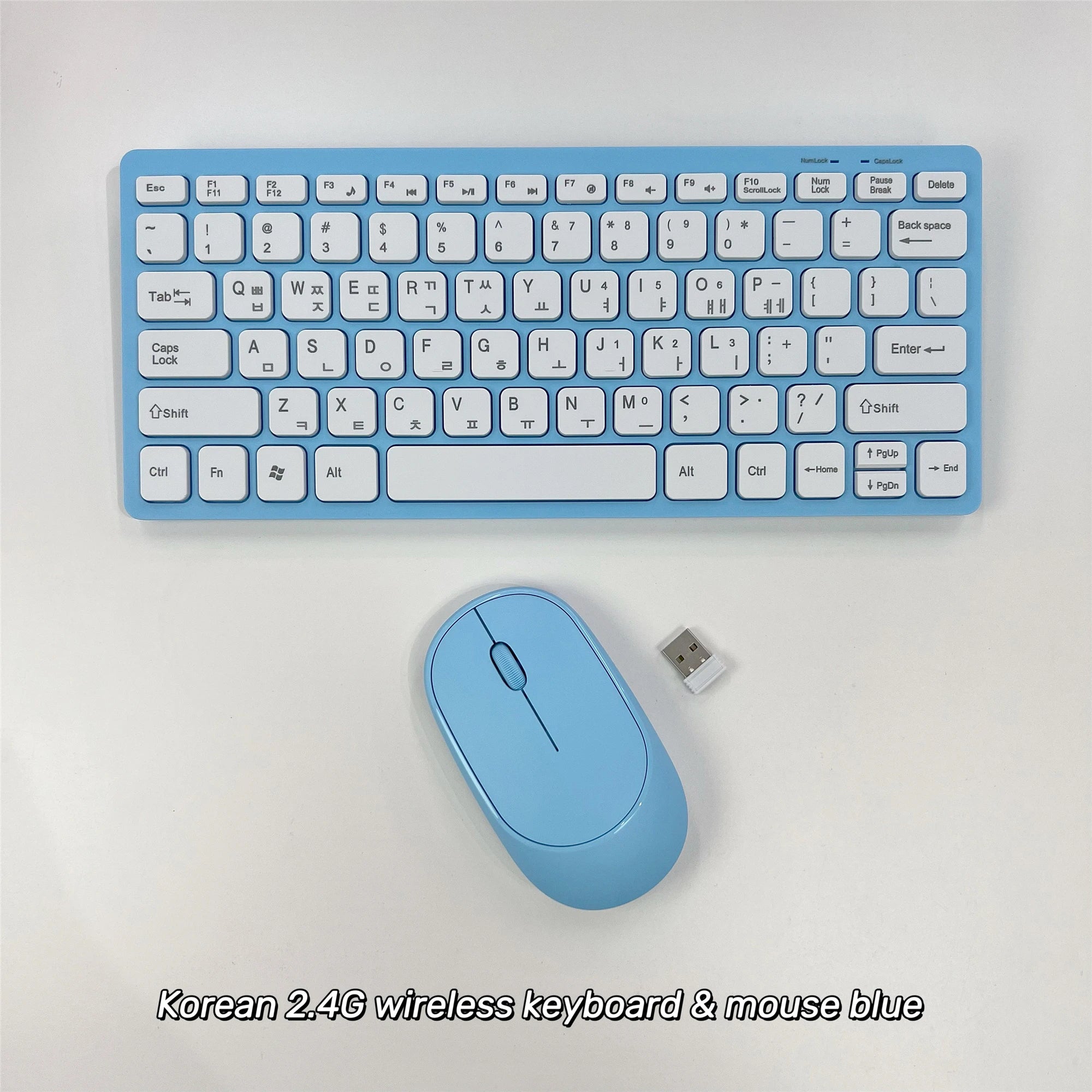 French Spanish Russian Korean 2.4G Wireless Keyboard and Mouse Mini Combo Set For Notebook Laptop Mac Desktop PC Computer