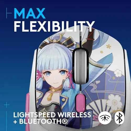 Logitech G309 Lightspeed Wireless Gaming Mouse, Genshin Impact Limited Edition, LIGHTFORCE Switches, HERO 25K Sensor, Long Batte