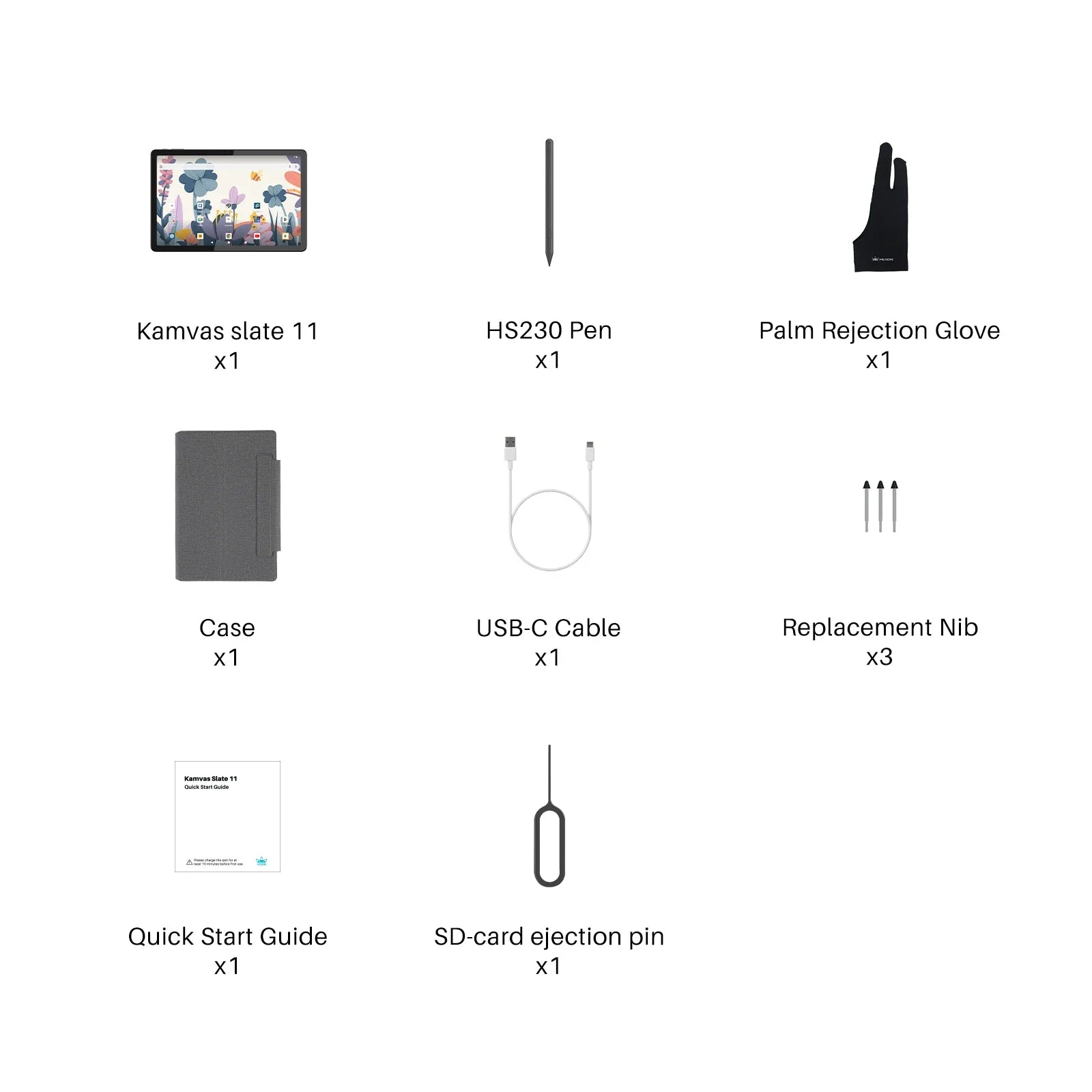 Huion Tablet Kamvas Slate 10/11/13 Android 14 Note Pad Portable Graphics Tablet 10-13 Inch, Bluetooth WIFI Wireless Connection