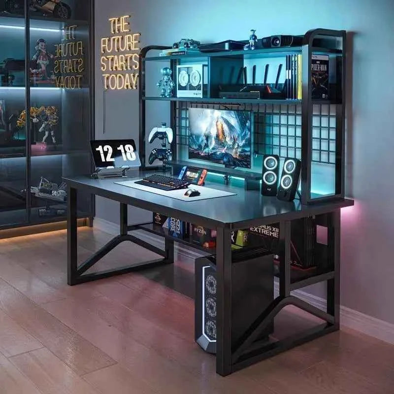 Office Computer Desk Computer Desk Gaming Desk Sturdy Home Gamer Table Metal Legs Dormitory Student Tables Laptop Computer Desk