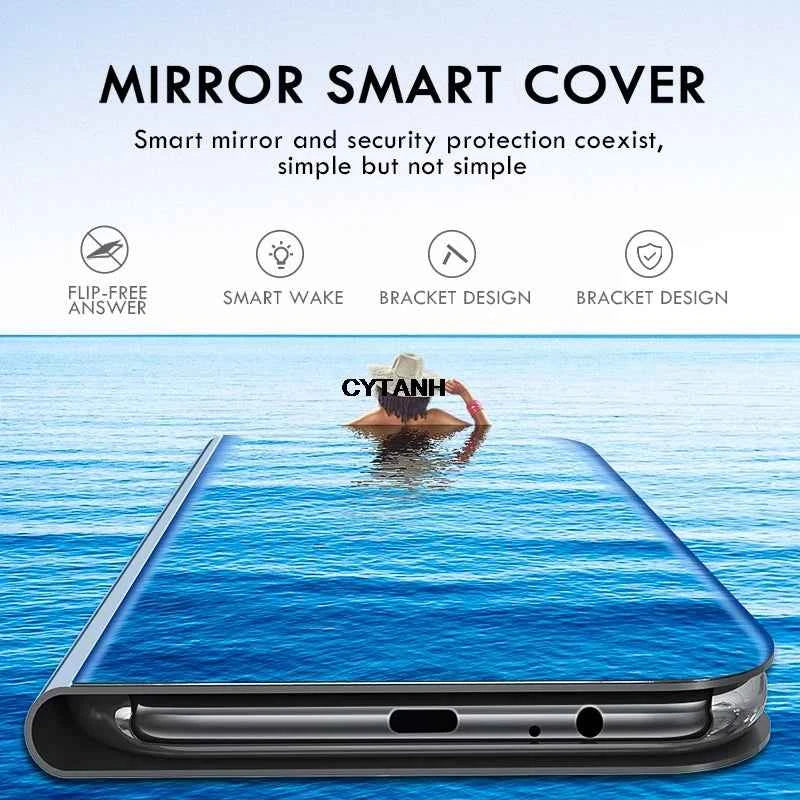 S26 Case Smart Mirror Leather Flip Magnetic Stand Cover For SamsungS26 Samsung Galaxy S 26 Plus Ultra S26Plus S26Ultra 5G shell