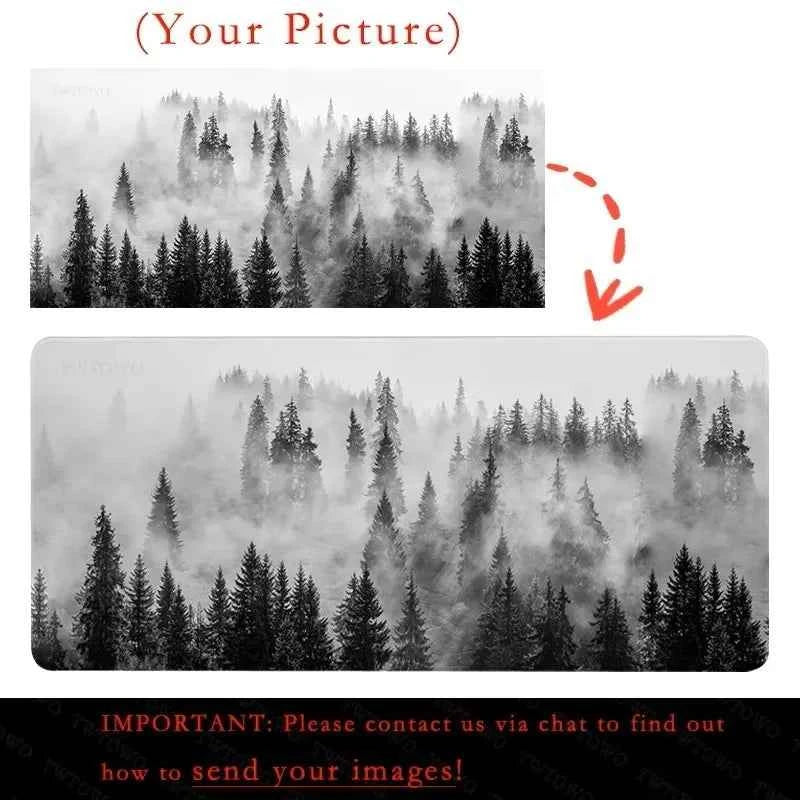 Custom Playmat Card Game Pad Mousepad Computer Mouse Pad 600x350x2mm Non-Slip Natural Rubber Carpet Square Desktop DIY Mouse Pad