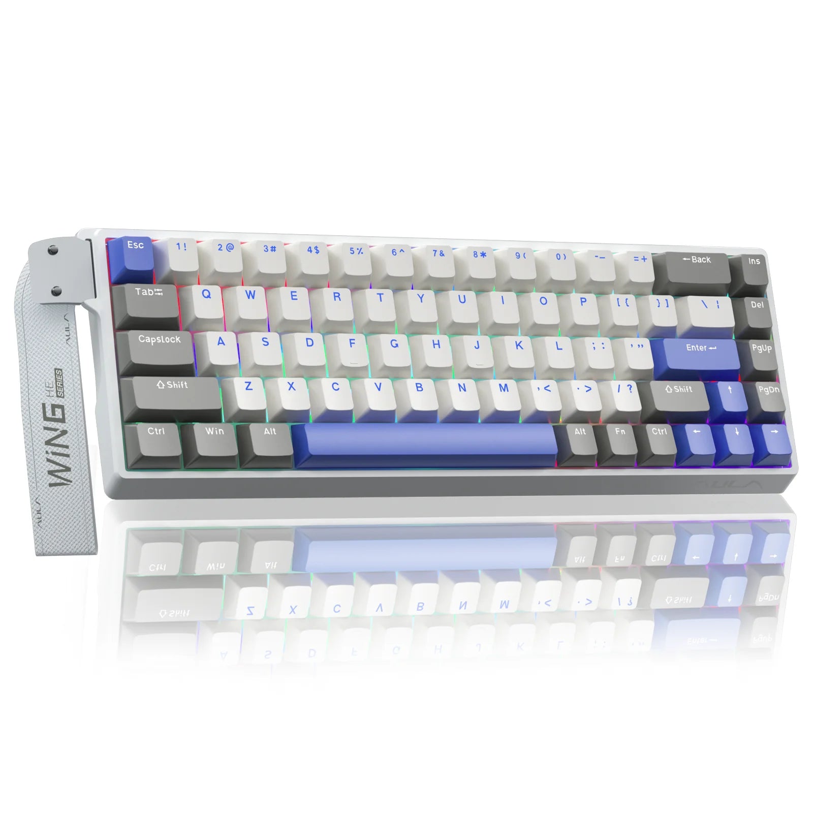 AULA WIN68 HE Esports Magnetic Switch Keyboard Rapid Trigger 8K Return RGB Hotswap 60% 68% Custom Game Keyboard