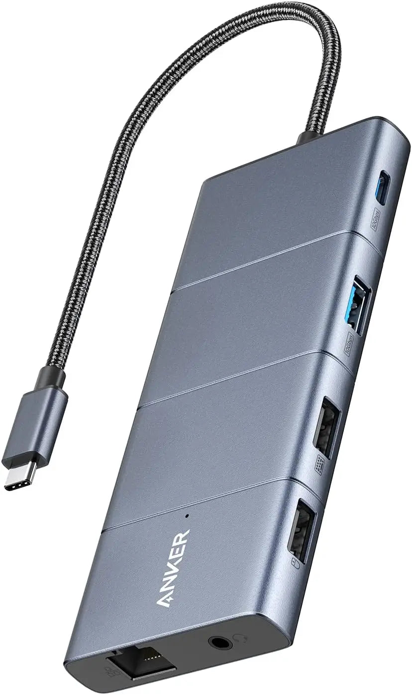 TLF Anker 565 USB-C Hub 11-in-1 Docking Station with 10Gbps USB-C and USB-A Data Ports, 4K  and DisplayPort,2 Data Ports for
