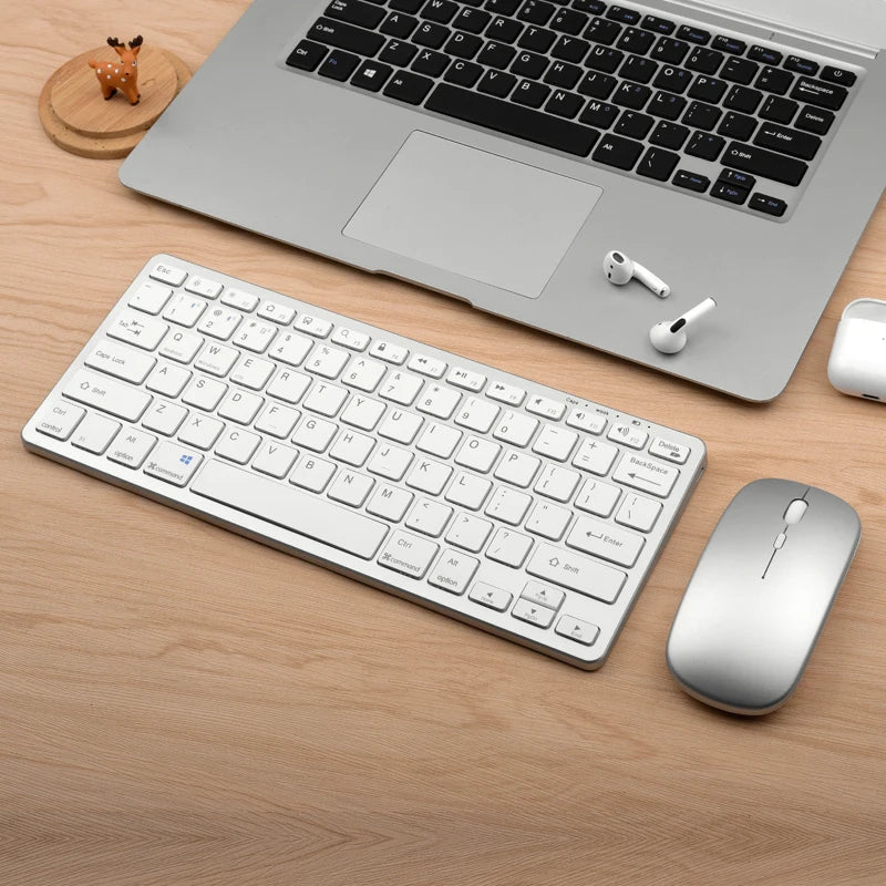 2.4G and Bluetooth Mini Keyboard Wireless keyboard and mouse Set For Notebook Laptop Desktop PC Tablet iPad Android Macbook