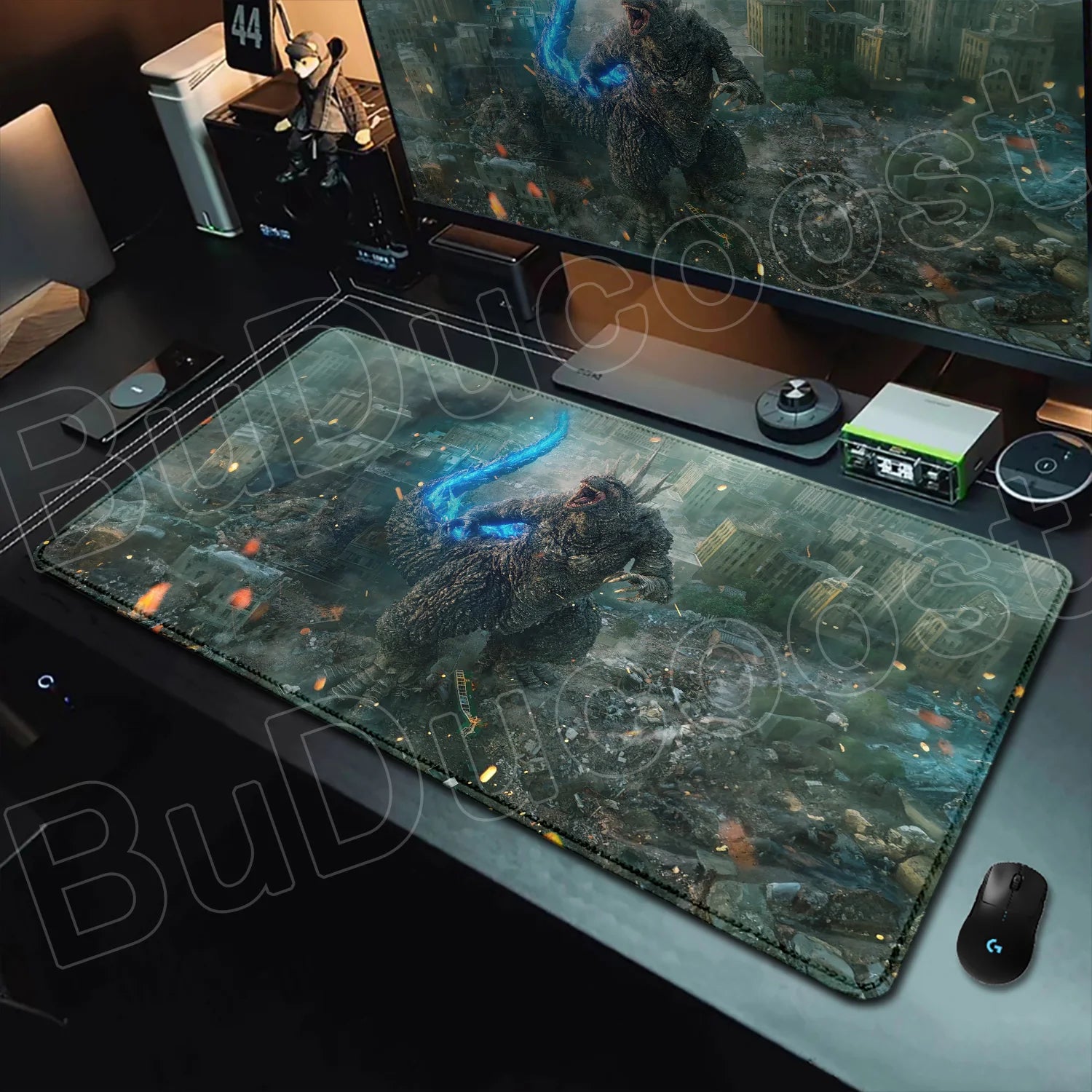 G-Godzillaes Mouse Pad Personalized Pattern 900x400mm XXL Lockedge Office Laptop Game Computer Desk Mat Table Keyboard Mouse Pad