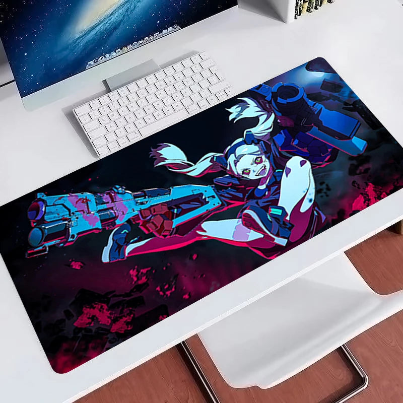 Cute cartoon Mouse Pads Rubber Extended Gamer Desk mat Large Computer Keyboard Pad C-cyberpunk Rebecca Colorful gaming mousepad