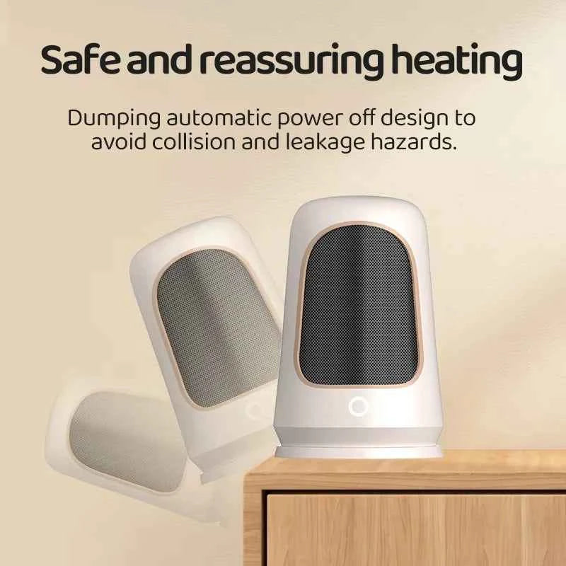 1200W Portable Desktop Electric Heaters Heater for Home Foot Warmer Heater Energy Saving Bedroom Heating for Office Home