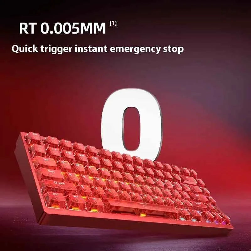 IROK MG75 PRO Mechanical Keyboard Magnetic Switch Hot Swap Aluminum RT0.005 RGB 81 Keys Custom Keyboard PC Gamer Accessory Gifts