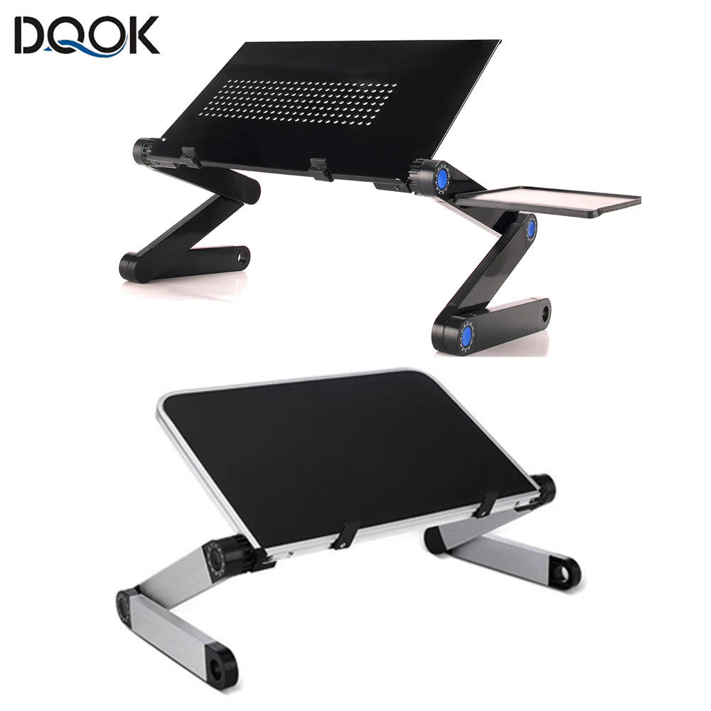 Adjustable Laptop Desk Stand, Portable, Aluminum Ergonomic Lap Desk - WinSupport Tech