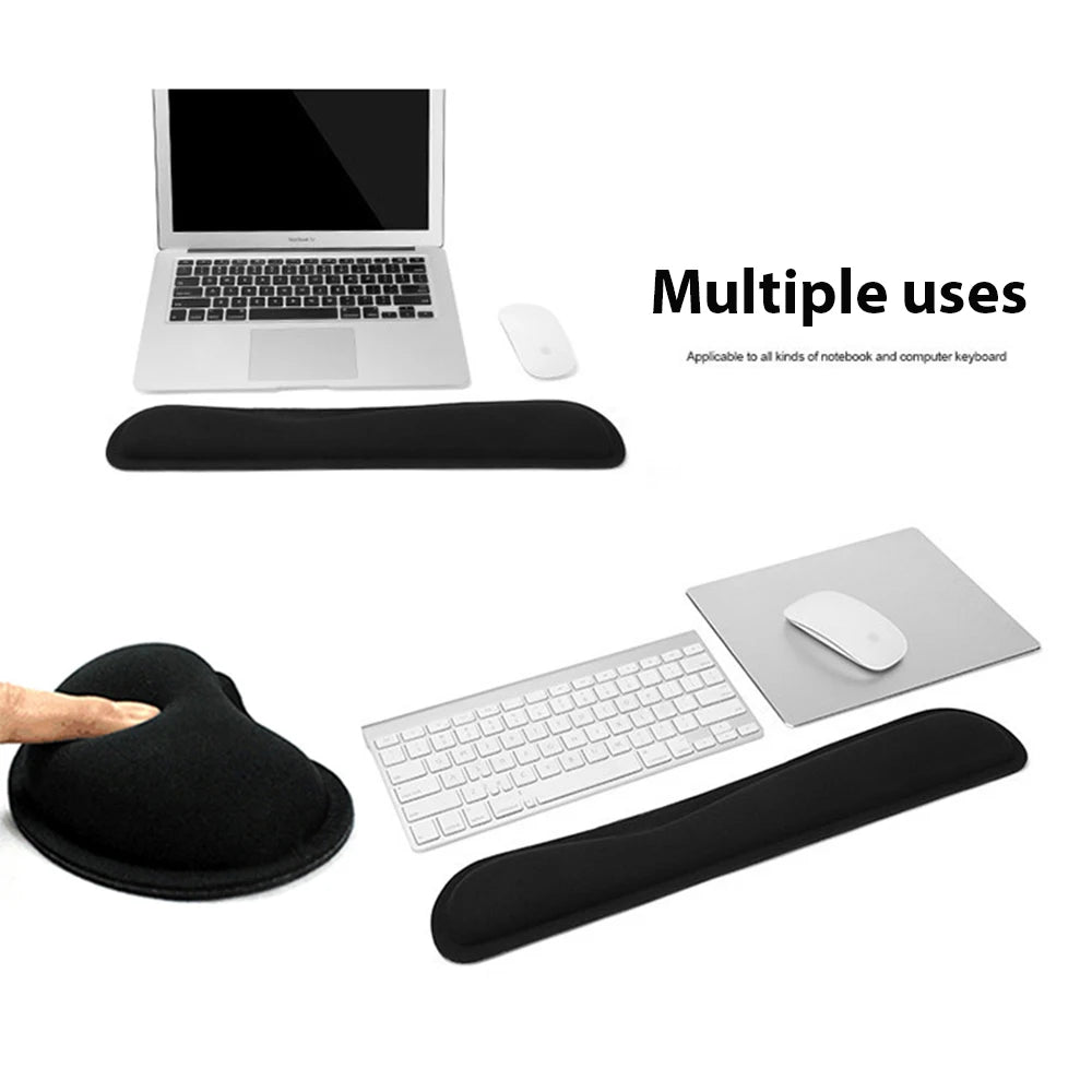 Mouse Pad Memory Foam Mouse Mat Keyboard MousePad Set Ergonomic Wrist Pad Mice Mat ,For Office Computer Laptop moise pad
