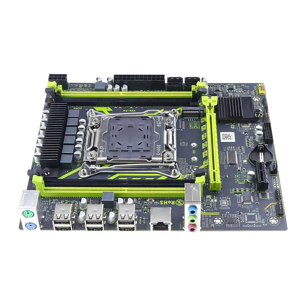 MOUGOL X99 Gaming Motherboard Set with Intel Xeon E5 2650 V4 & DDR4 16G*1 2133MHz Dual Channel RAM M.2 NVME for Desktop Host