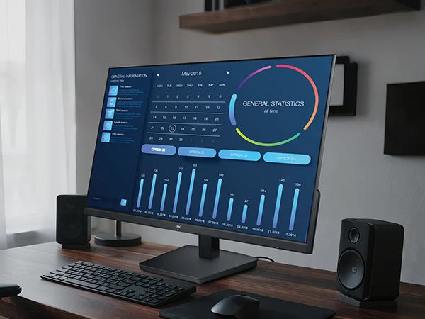 KTC 27 Inch Computer Monitor - QHD (2560 x 1440) Display, Up to 120Hz Monitor, IPS Panel H27D9