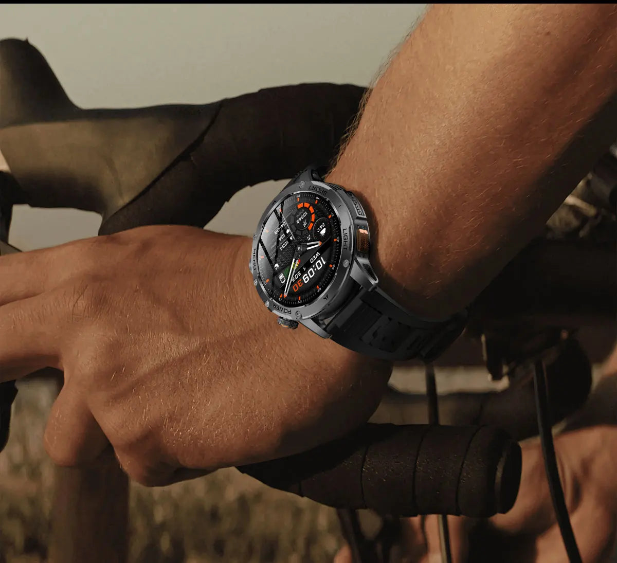 2025 T-REX3 1000mAh Large Battery Durable Adult Smart Watch GPS Strong Flashlight 10ATM Waterproof BT Call Sports Smartwatch Men