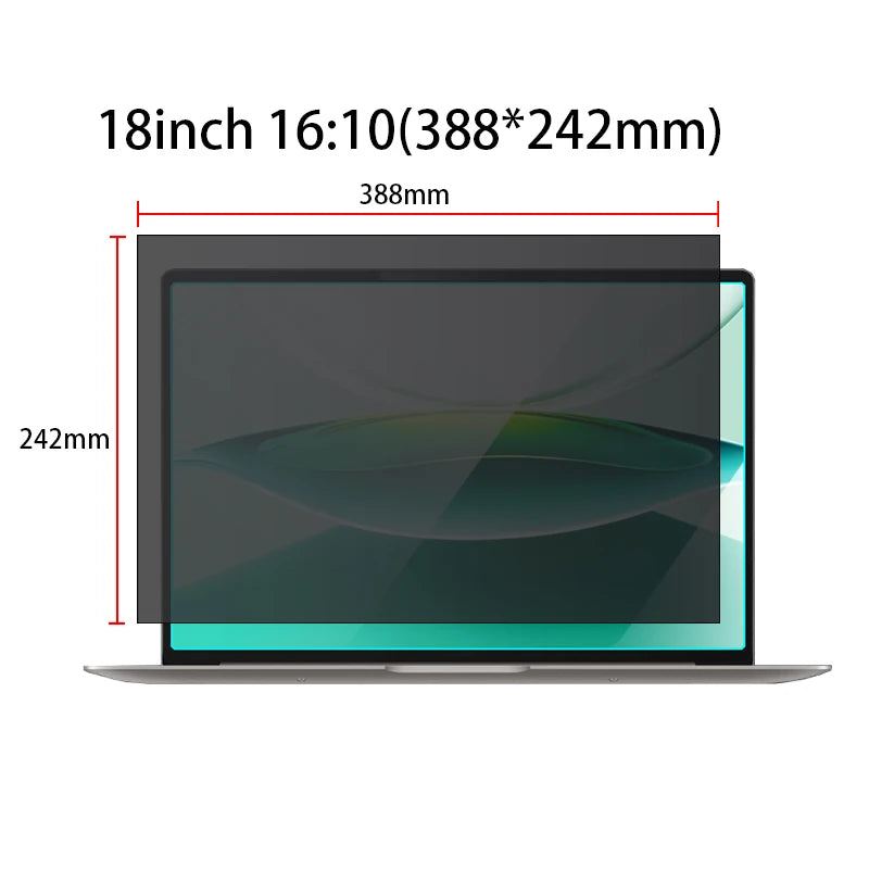 for 13/14/16/17/18 inch laptop privacy film customized size anti reflection and anti blue light radiation screen protector film