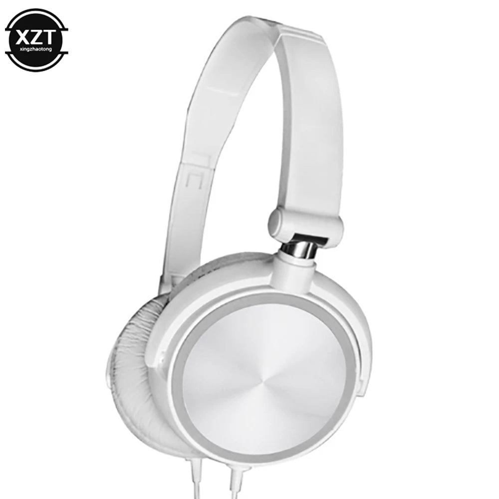HD Sound Wired Headphones Over Ear Headsets Bass HiFi Sound Music Stereo Earphone Flexible Adjustable Headset For PC MP3 Phone