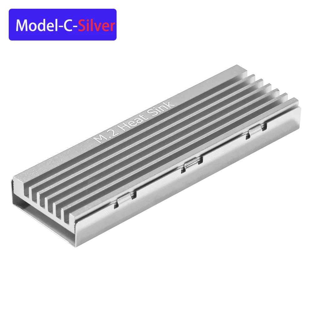M.2 NVME 2280 Solid State Hard Disk Radiator Aluminum M.2 SSD Heat Sink M.2 SSD Cooler With Thermal Pad For PS5 Desktop PC