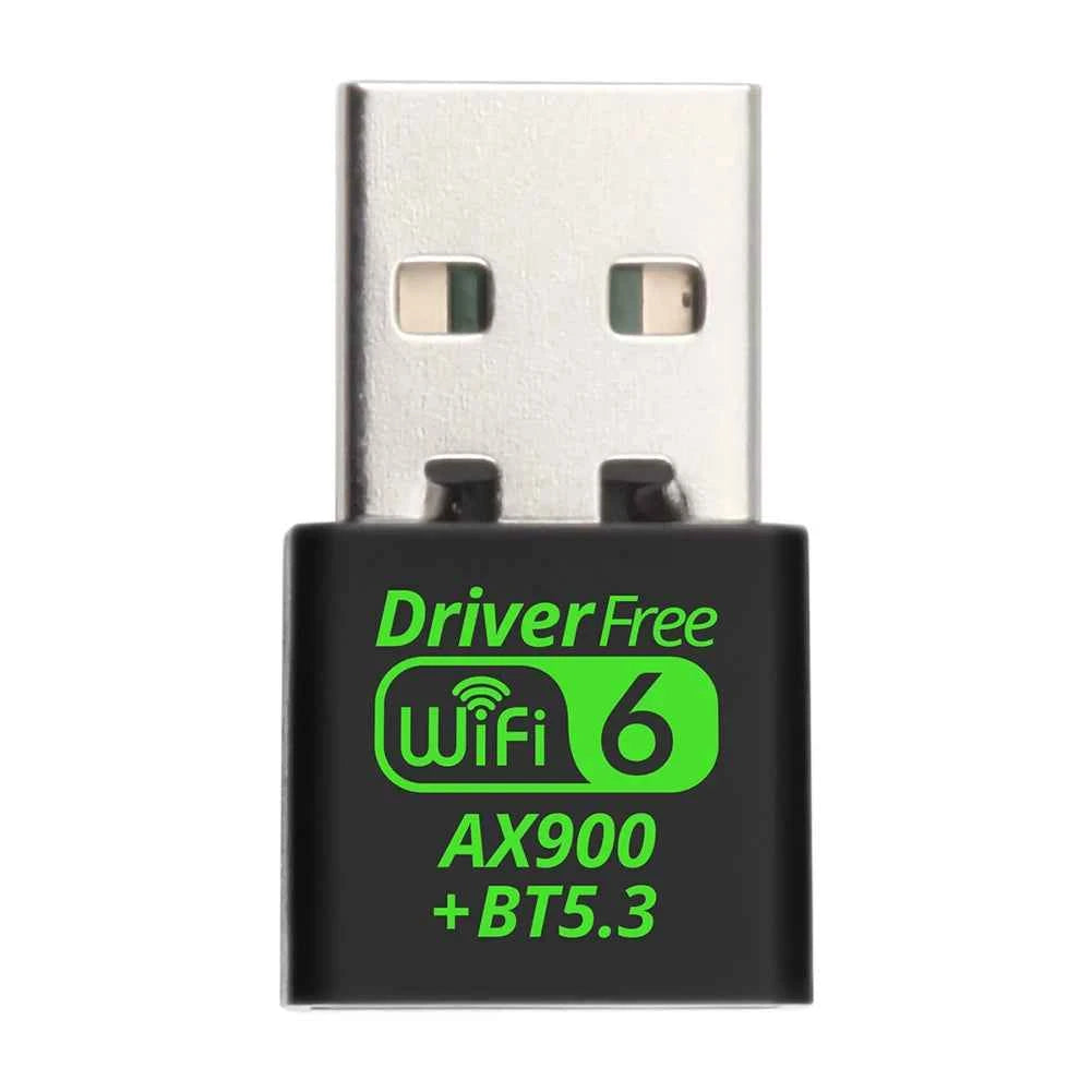 USB WiFi 6 Bluetooth 5.3 Adapter, USB WiFi Network Wireless Wlan Receiver, Dual Band 2.4/5.8GHz, Mini USB WiFi Dongle Driver Free