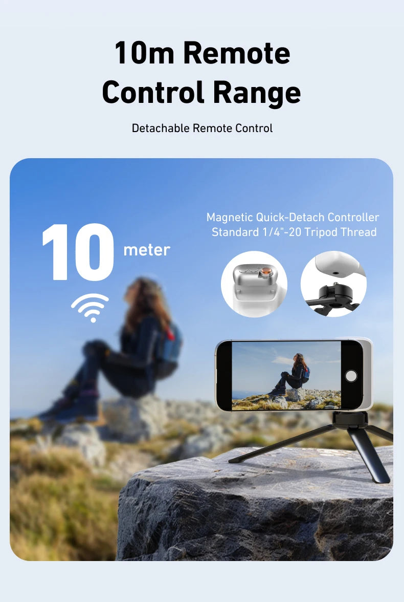 Magnetic Phone Camera Grip Smart Phone Holder With Remote Control Shooting Aid Handle Compatible For Iphone, Huawei, Samsung