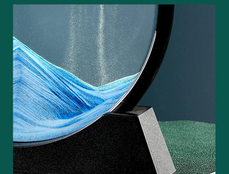 Flowing Sand Painting Living Room Foyer Art Dynamic Decoration Office Desktop Decoration Home 3D Flowing Sand Decoration