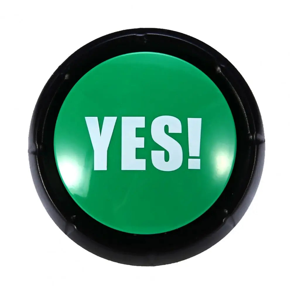 Funny Talking Button No Sorry Yes Sound Party Button Bullshit Maybe Toys Home Office Party Gag Funny Toy For new Vocal toys