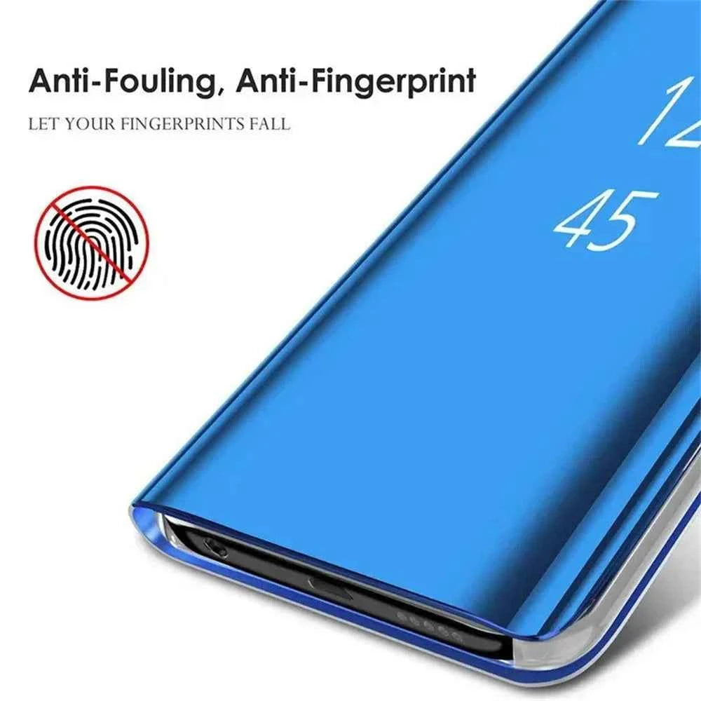 Mirror Flip Leather Phone Cases For Samsung Galaxy S26 S25 S24 S22 S23 Ultra S21 Plus FE A56 A36 A55 A35 A15 A34 A16 A54 Cover