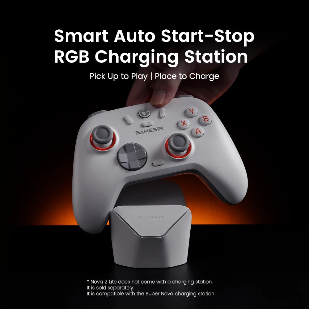 GameSir Nova Lite 2 Wireless Switch Controller, Hall Effect Gamepad for Nintendo Switch, PC, Steam, Android Phone, iPhone