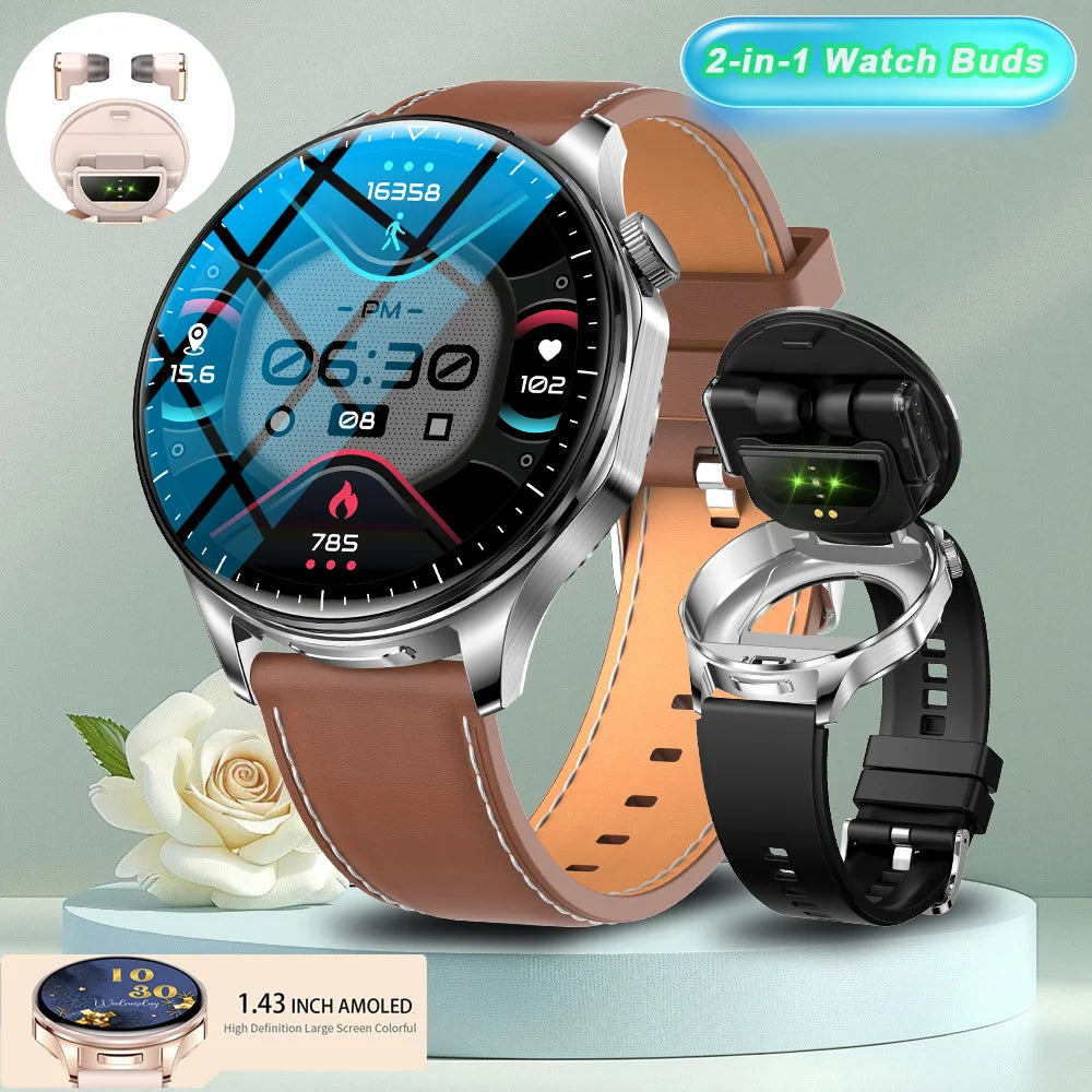 2026 new 2-In-1 TWS Headset Smart Watch 1.43