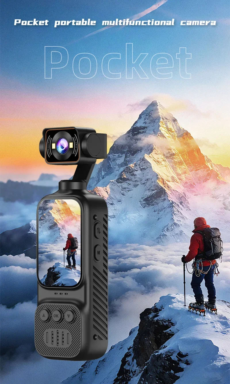 Portable Multifunctional Pocket Camera With High-definition Anti Shake Vlog Outdoor Handheld Sports Camera And Wifi Recorder New