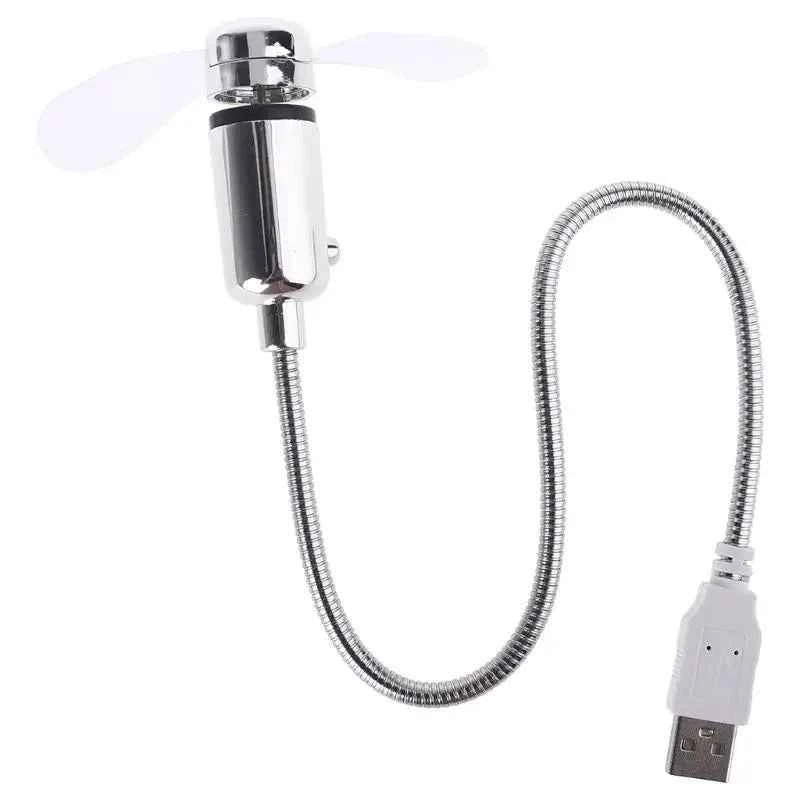 Mini Mobile USB Powered Cooling Fan Flexible Goose Neck Air Blower For Desktop PC Computer Laptop Notebook Tablet